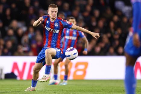 Adam Wharton of Crystal Palace playing soccer.