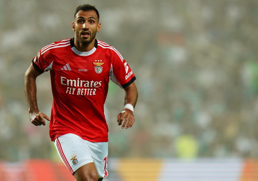 Vangelis Pavlidis of SL Benfica during a soccer match.