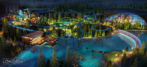 Illustration of The London Resort, a proposed theme park.