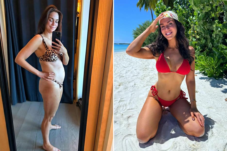 Vicky Pattison strips to leopard print underwear and reveals ‘strong, healthy’ body after heartbreaking health struggle