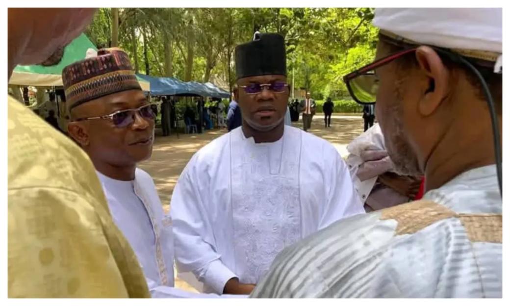 Yahaya Bello arrives Daura ahead of Buhari’s burial
