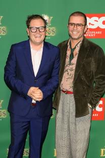 STRATFORD-UPON-AVON, ENGLAND - NOVEMBER 28: (L-R) Alan Carr and Paul Drayton attend the press night performance of "The Boy In The Dress" at Royal Shakespeare Theatre on November 28, 2019 in Stratford-upon-Avon, England. (Photo by David M. Benett/Dave Benett/Getty Images)