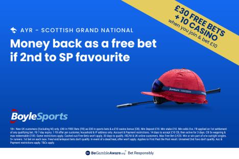 Scottish Grand National: Get £30 in free bets and £10 casino bonus with BoyleSports, plus money back special