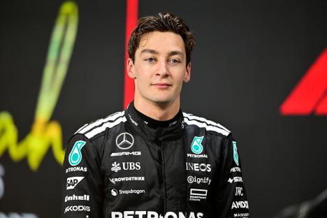 George Russell of Mercedes-AMG Petronas at the Saudi Arabia GP qualifying.
