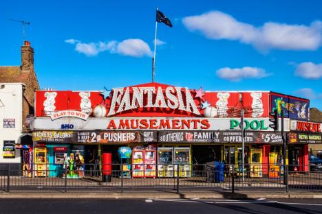 Fantasia Amusements arcade in Southend-on-Sea, Essex, England.