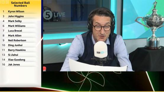 ‘Would have been interesting’ – BBC make major gaffe live during World Snooker Championship draw