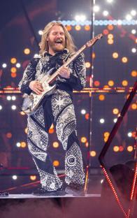 Sam Ryder of Great Britain performing at the Eurovision Song Contest.