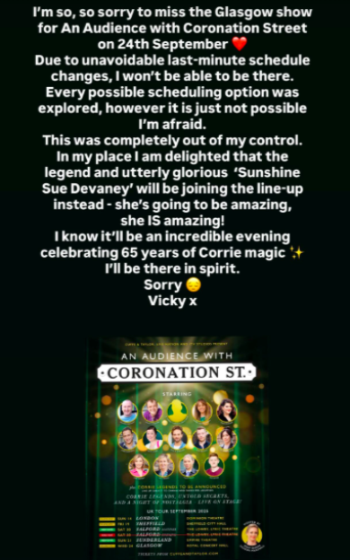 Poster for An Audience with Coronation Street, featuring cast photos and tour dates.