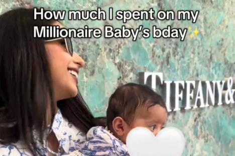 I spent £12k on my millionaire baby’s first birthday – she got a £2k Van Cleef set, a £4k party and a £600 dress