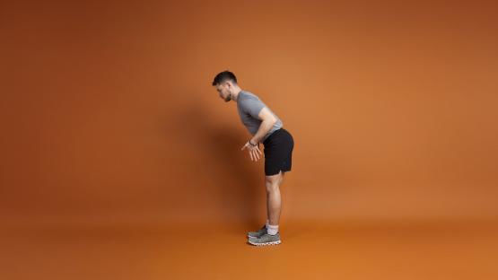 Man performing a fitness exercise.
