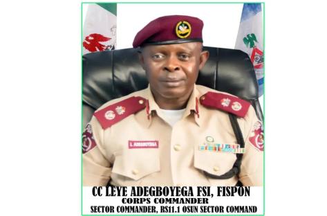 Leye Adegboyega appointed new FRSC Osun Sector Commander