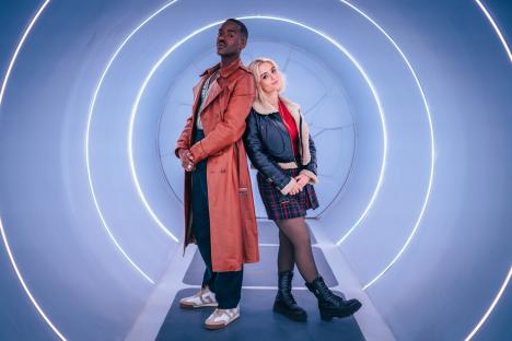 The Doctor (Ncuti Gatwa) and Ruby Sunday (Millie Gibson) in Doctor Who.