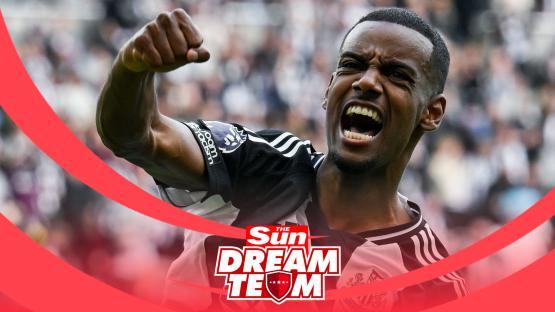 Soccer player celebrating a goal, featured in The Sun Dream Team.