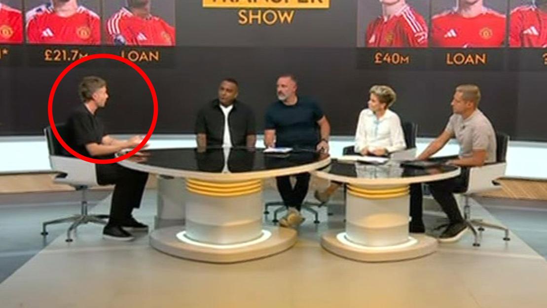 Fans ask ‘how’s he ended up working for Sky Sports?’ as celebrity works as presenter on deadline day