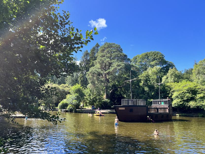 Unique country park with submerged playground and over-water high ropes course – and it costs £15 for a 7-day ticket