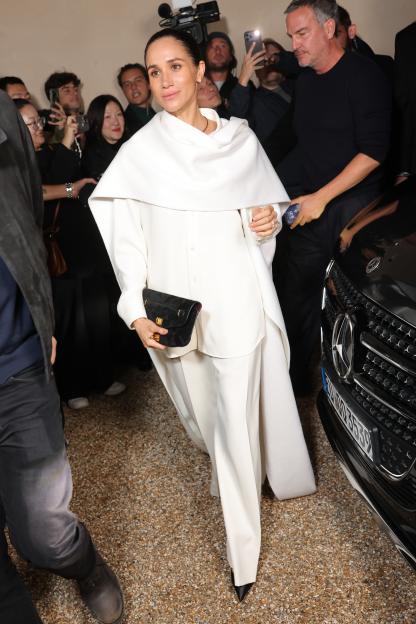 Meghan Markle at the Balenciaga Womenswear Spring/Summer 2026 show.