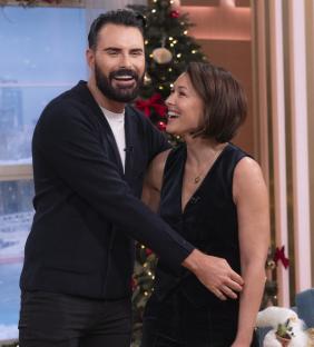 Rylan Clark and Emma Willis on This Morning TV show.