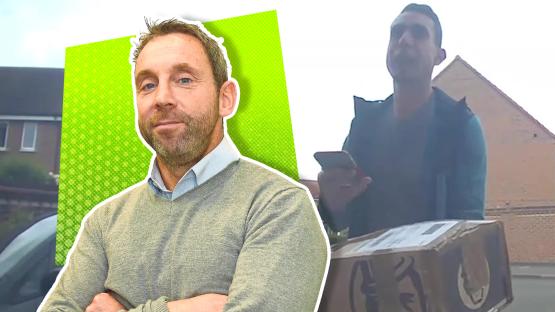 David Coote produced an admirable act of humility as picture of shamed ref working as Evri delivery driver went viral