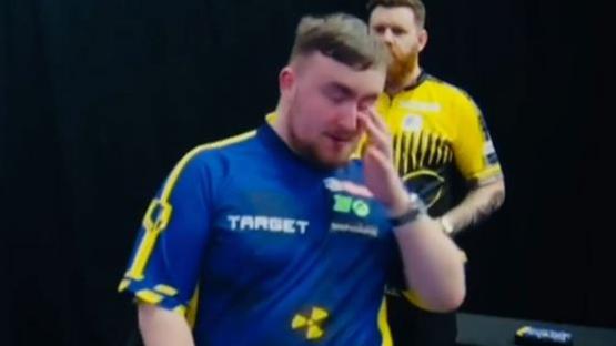 ‘There’s hope for us yet’ – Luke Littler shocks darts fans as he misses two SINGLES in Players Championship loss