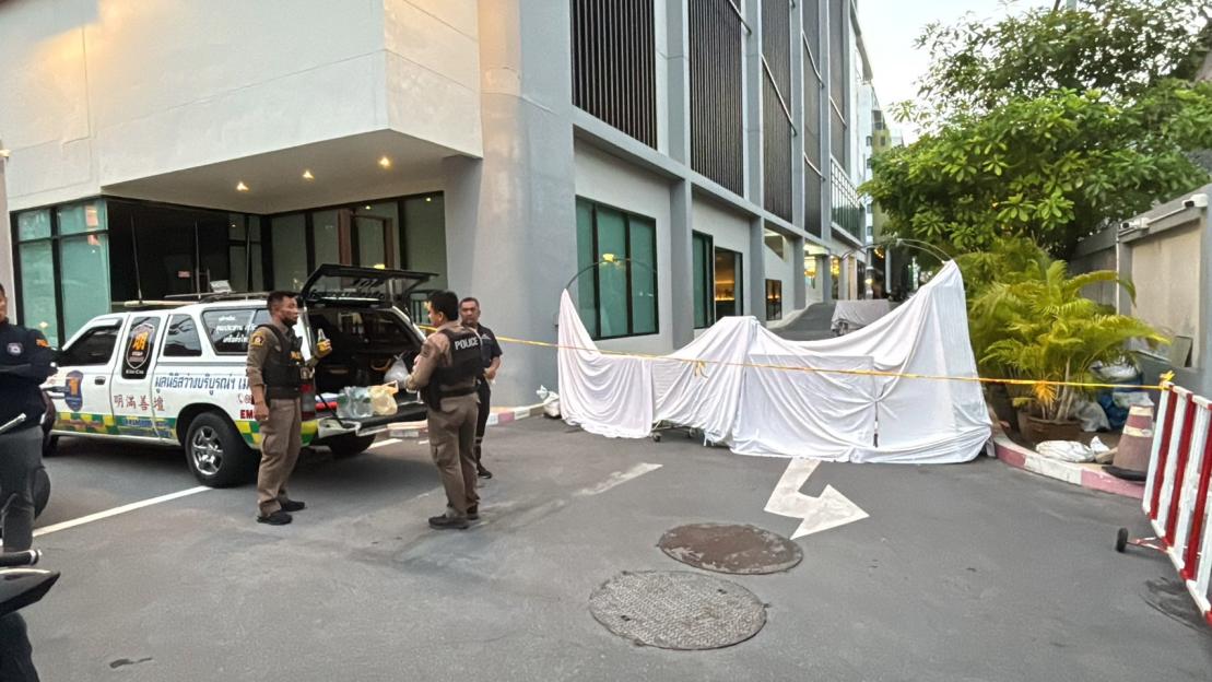 Police investigating a death at a hotel in Thailand.