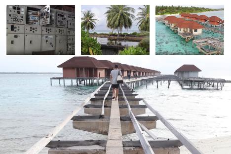 Mystery surrounds abandoned Maldives resort left to rot with decaying villas, filthy pools & dust-covered massage tables