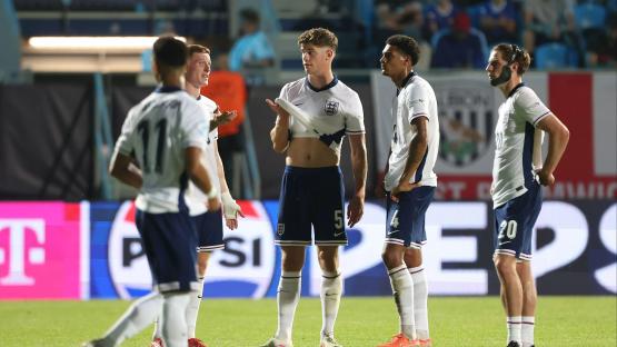 England u21s clash with Germany SUSPENDED as stadium plunged into semi-darkness and players taken off pitch