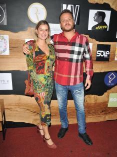 Shelley Rae and Dapper Laughs (Daniel O'Reilly) at the National Social Media Awards.