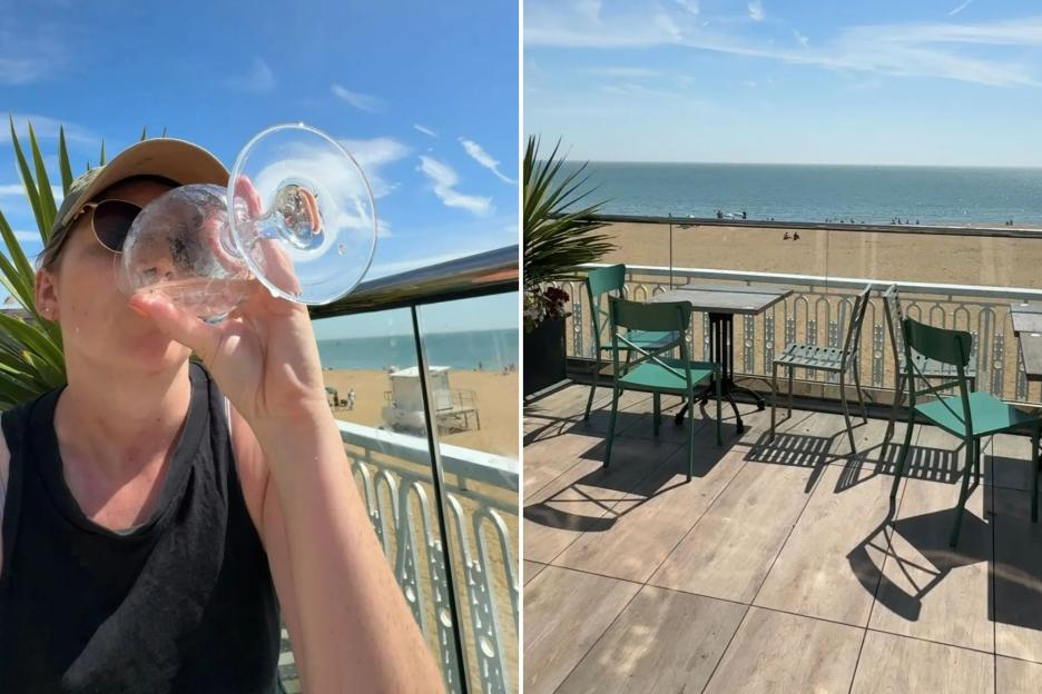 I went to the world’s biggest Wetherspoons with a rooftop bar overlooking a sandy beach – it rivals Ibiza in the summer