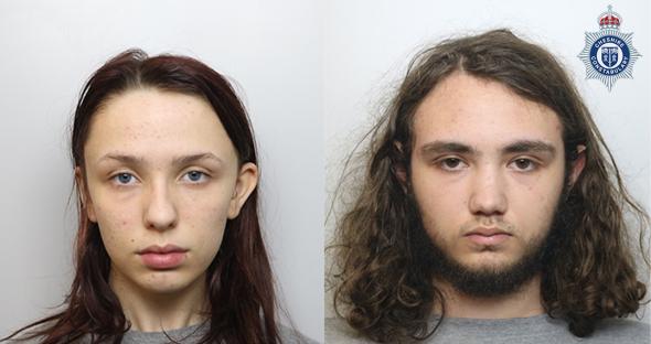 Mugshots of Scarlett Jenkinson and Eddie Ratcliffe, convicted murderers of Brianna Ghey.