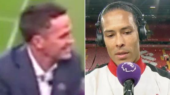 Virgil van Dijk ‘destroys’ Michael Owen with brutal 13-word put-down on live TV after Liverpool beat Everton