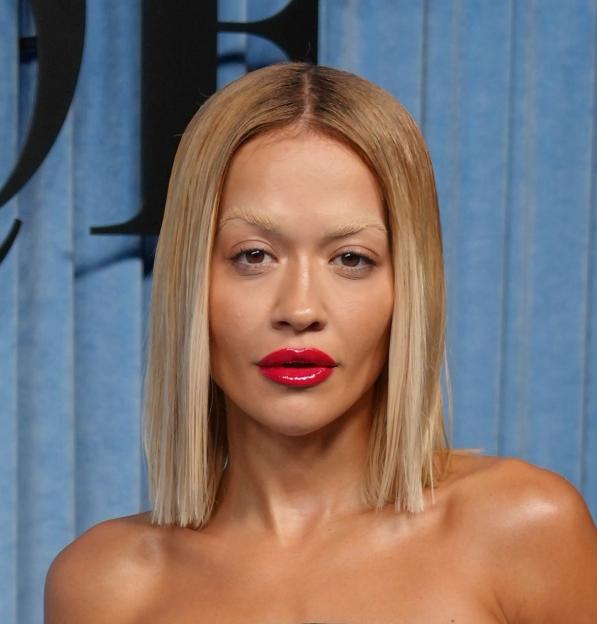 Rita Ora posing at the BoF 500 gala.
