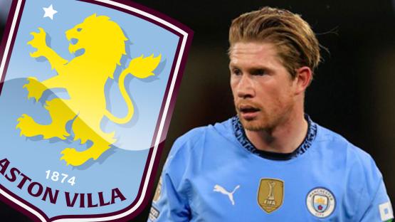 Aston Villa ‘hold internal talks over Kevin de Bruyne transfer but could face competition from Cesc Fabregas’ Como’