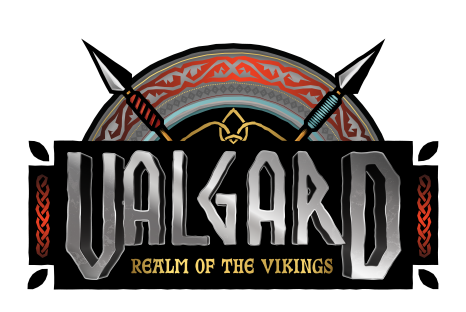 Illustration of Valgard Realm of the Vikings logo.