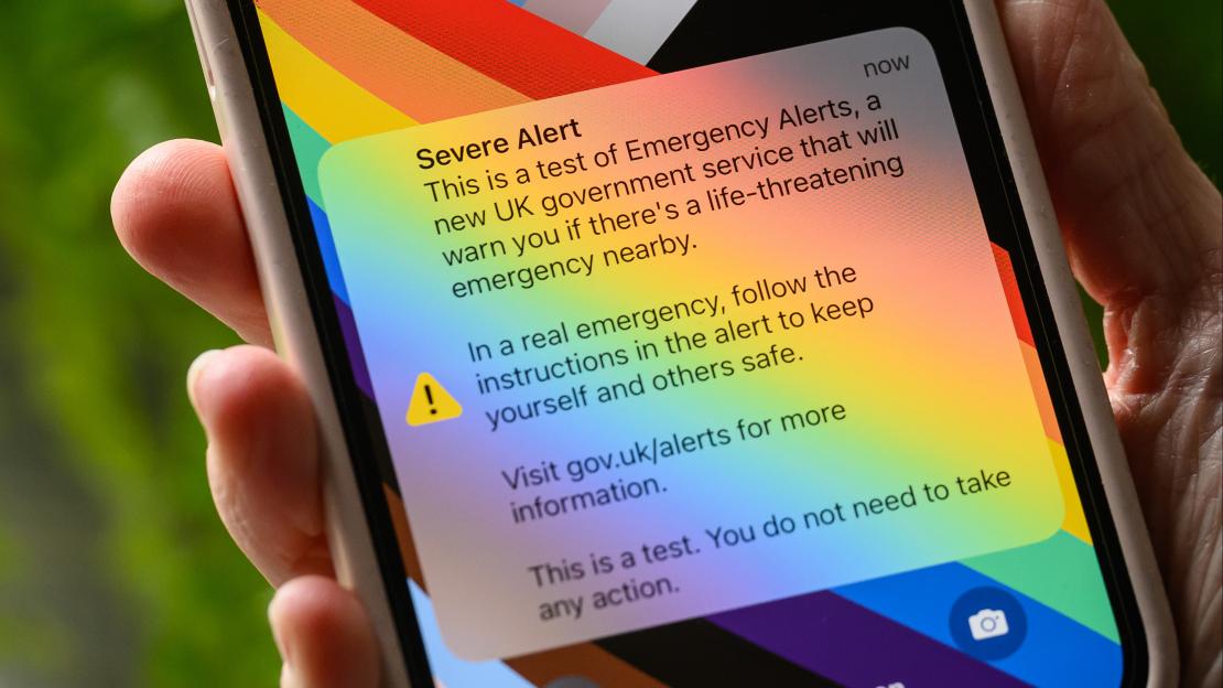 When is the Emergency Alert test on my mobile phone? And who won’t get it?