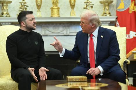 Donald Trump and Zelensky meet for first time since White House spat at Pope’s funeral – and vow to hold further talks