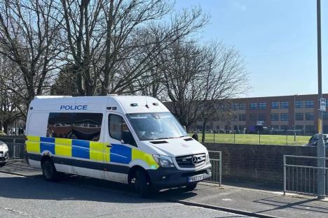 School ‘on lockdown’ and teachers left ‘bleeding & crying’ after INTRUDERS stormed gates as 2 teens arrested