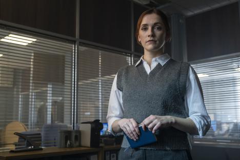 Charlotte Ritchie as DS Ashleigh Francis in Code of Silence.