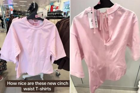Primark has fashion fans racing to the store with new T-shirts that cinch you in at the waist & cost less than a tenner