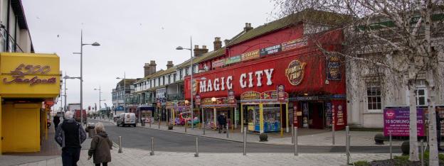 Amusement arcades in Clacton-on-Sea, Essex.