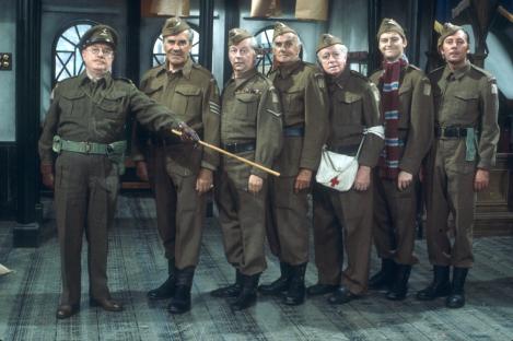 The cast of Dad's Army.