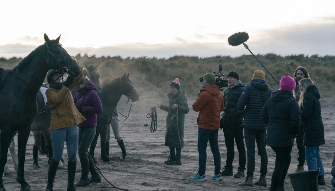 DEATH OF A SHOWJUMPER - SKY : Behind the Scenes for reconstruction for Death of a Showjumper