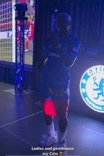 Chelsea's Chalobah in a video, speaking to the camera.