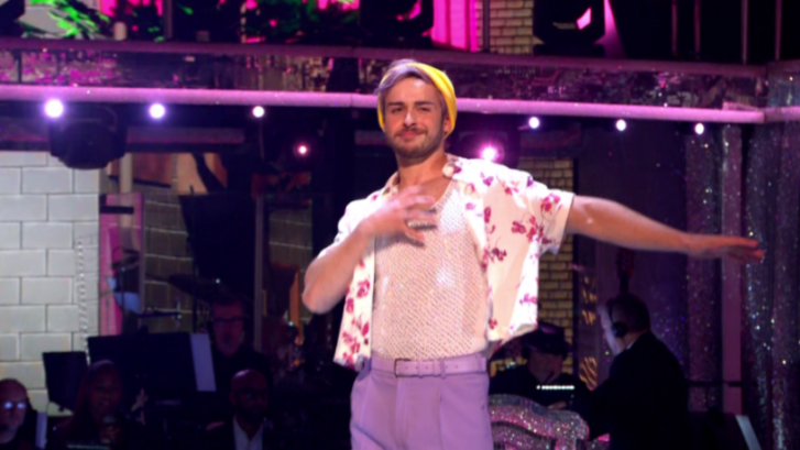 Did You Catch George Clarke's Last-Minute Wardrobe Change During His First Couple's Choice Dance on Strictly?