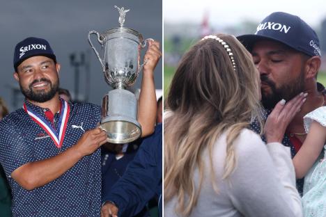 Tearful JJ Spaun sinks monster putt on final hole as 120/1 underdog pips Robert MacIntyre to US Open crown at Oakmont