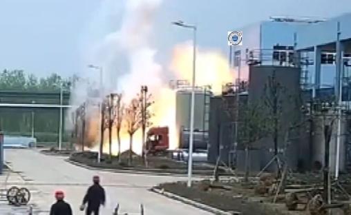 Large explosion at an industrial facility.