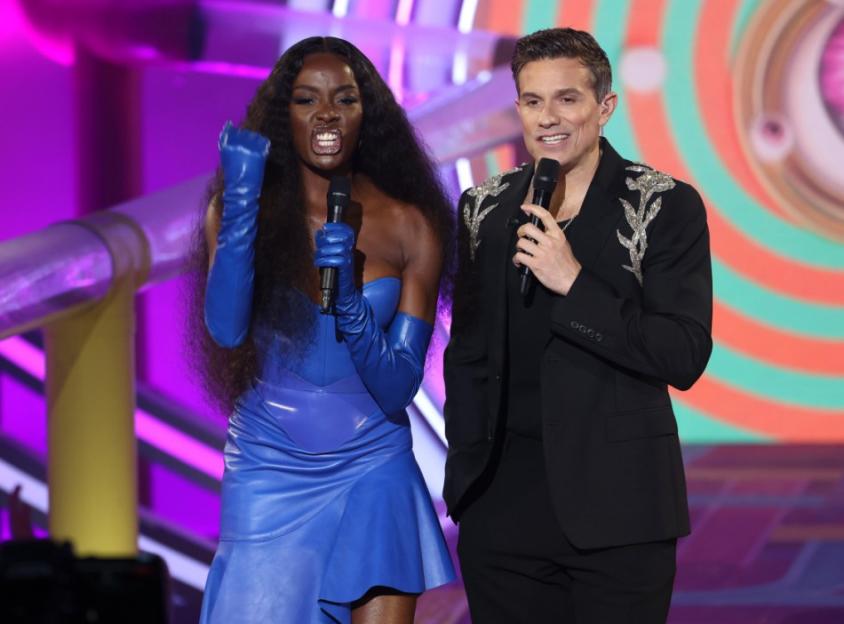 Mandatory Credit: Photo by Vianney Le Caer/Shutterstock for Big Brother (15503562y) AJ Odudu and Will Best 'Big Brother' TV show, Series 3, Live Launch, London, UK - 28 Sep 2025
