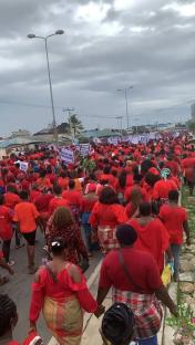 Again women protest in Rivers, demand end to emergency rule, sack of CP 4