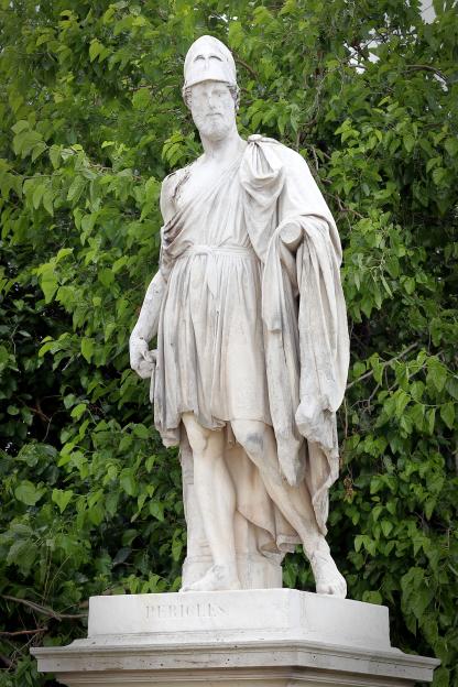 Statue of Pericles in the Tuileries Garden.