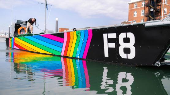 Falklands heroes hit out after rainbow Pride flag wrapped around naval ship used in war