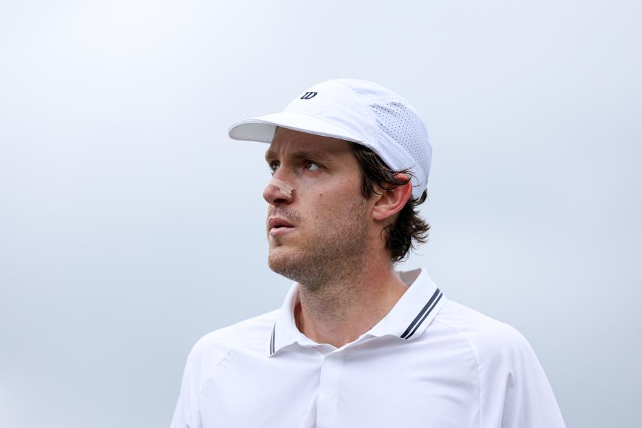 Nicolas Jarry, Chilean tennis player, at Wimbledon.
